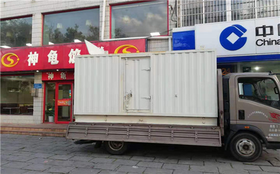 感城镇出租发电机施工案例